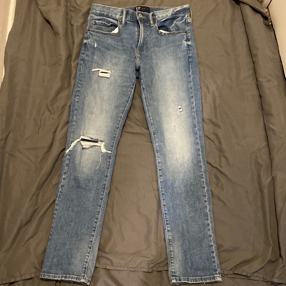 Mens Gap Jeans 29 x 30 Slim Stretch Fit